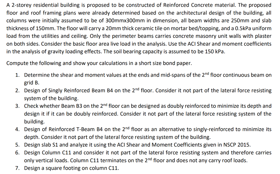 A 2 - storey residential building is proposed to