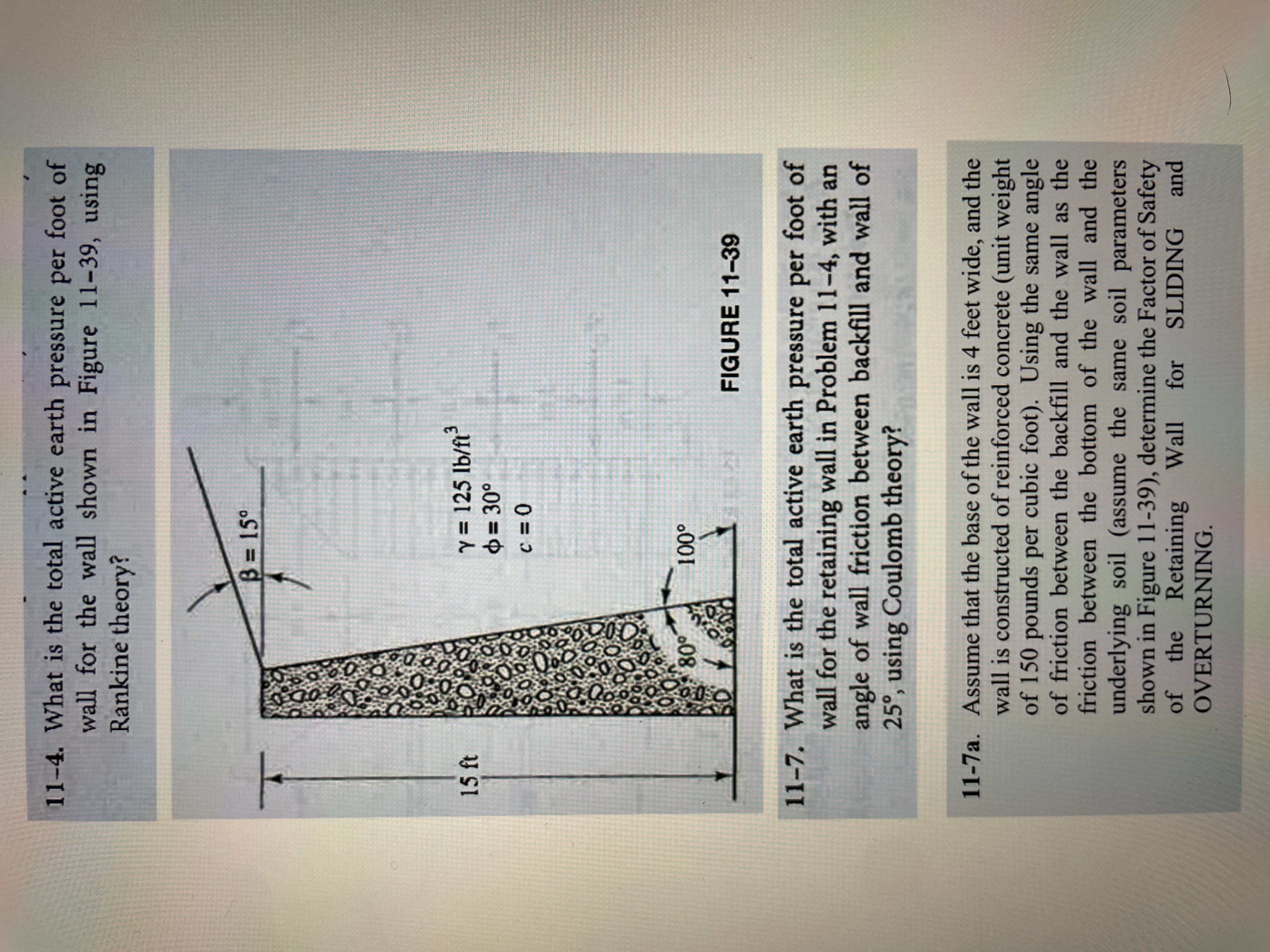1 1 - 7 . What is the total active earth pressure
