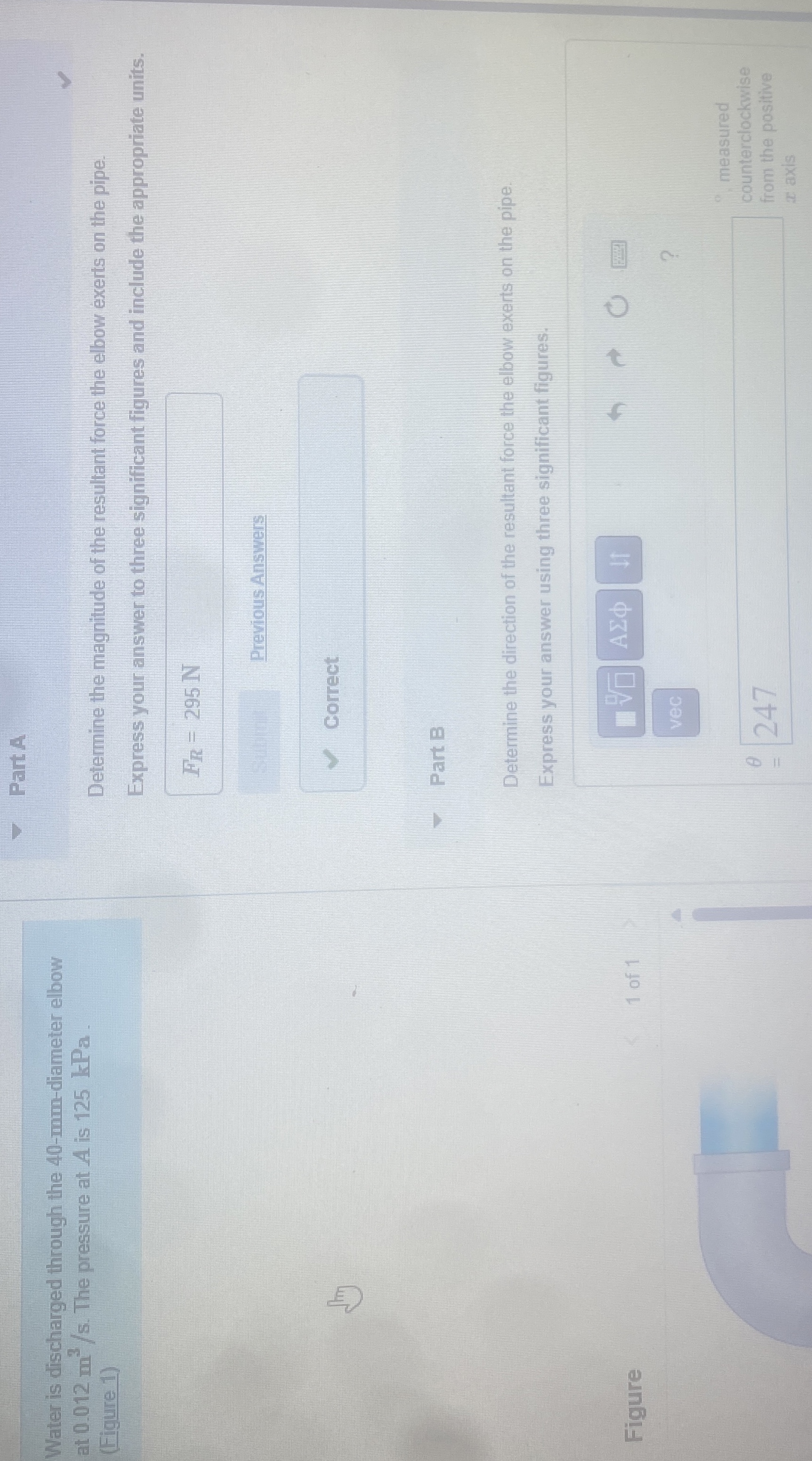 Water is discharged through the 4 0 - mm -