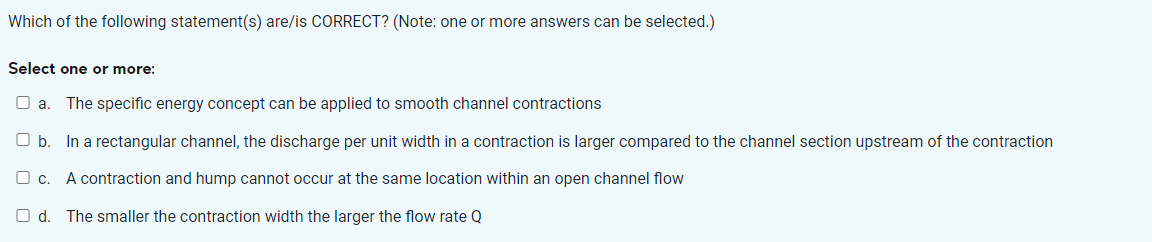 Which of the following statement ( s ) are / is