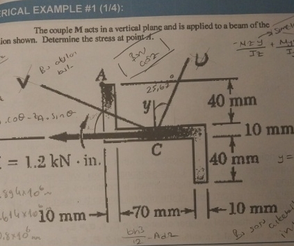 RICAL EXAMPLE # 1 ( 1 / 4 ) : The couple M acts