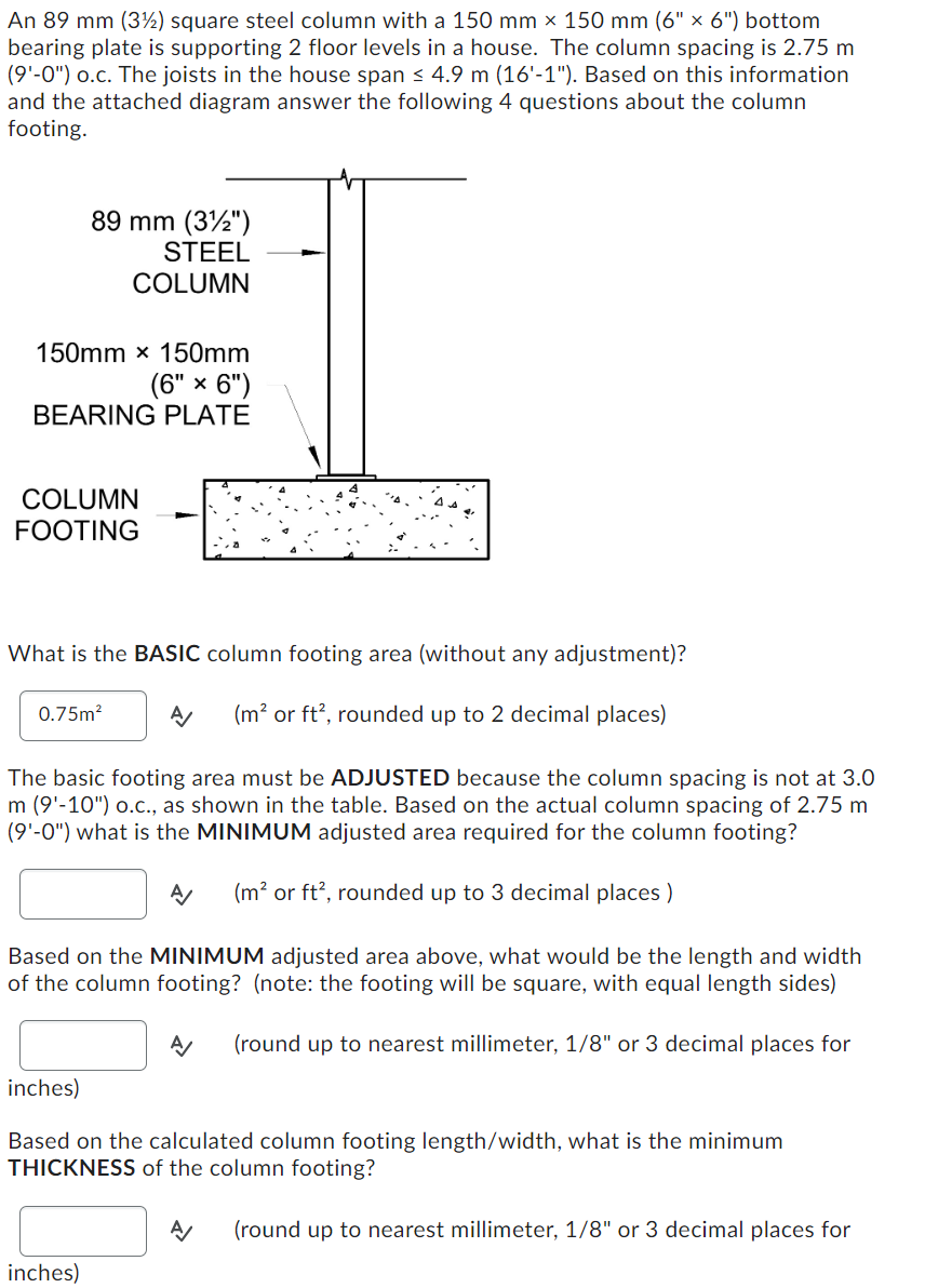 The 0 . 7 5 is the only thing I know how to fill