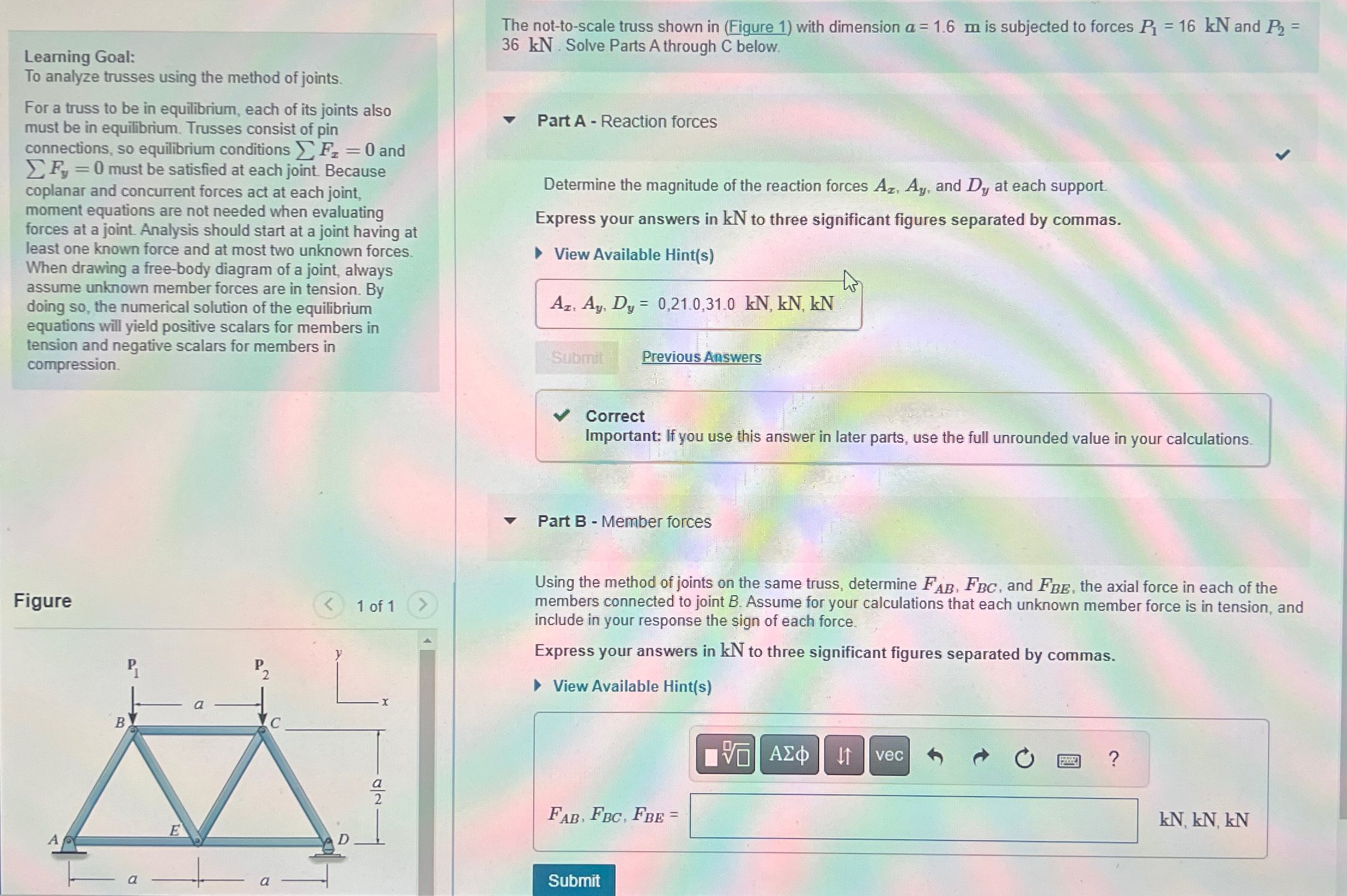 Using the same methoflf joints on the same truss