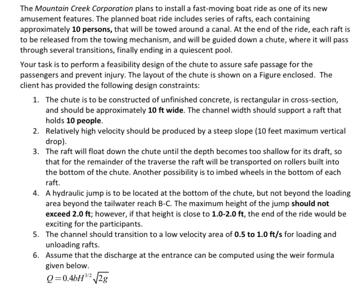 The Mountain Creek Corporation plans to install a