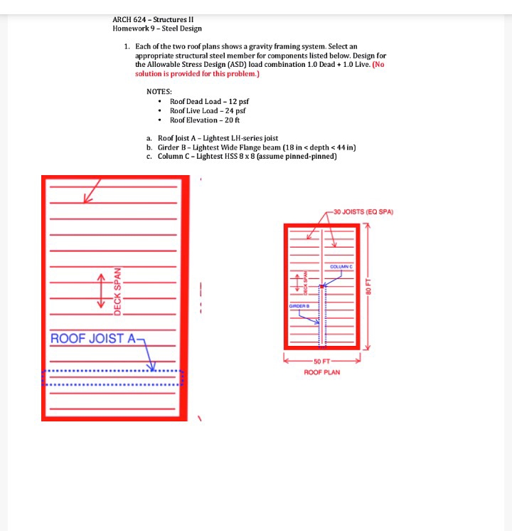ARCH 6 2 4 - Structures II Homework 9 - Steel