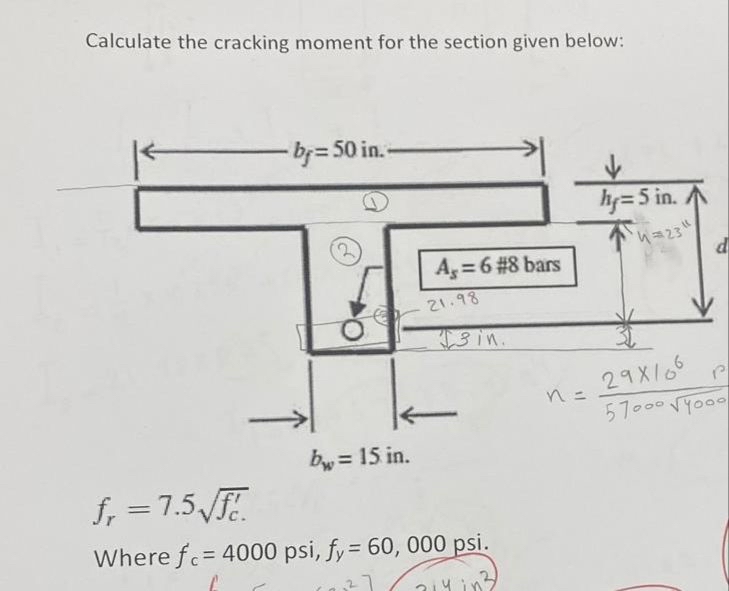 Reinforced Concrete Design: - Calculate the