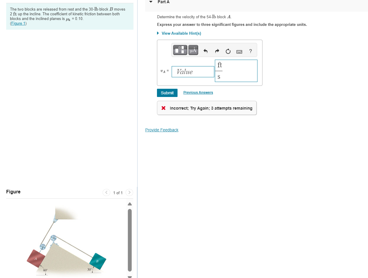The two blocks are released from rest and the 3 0