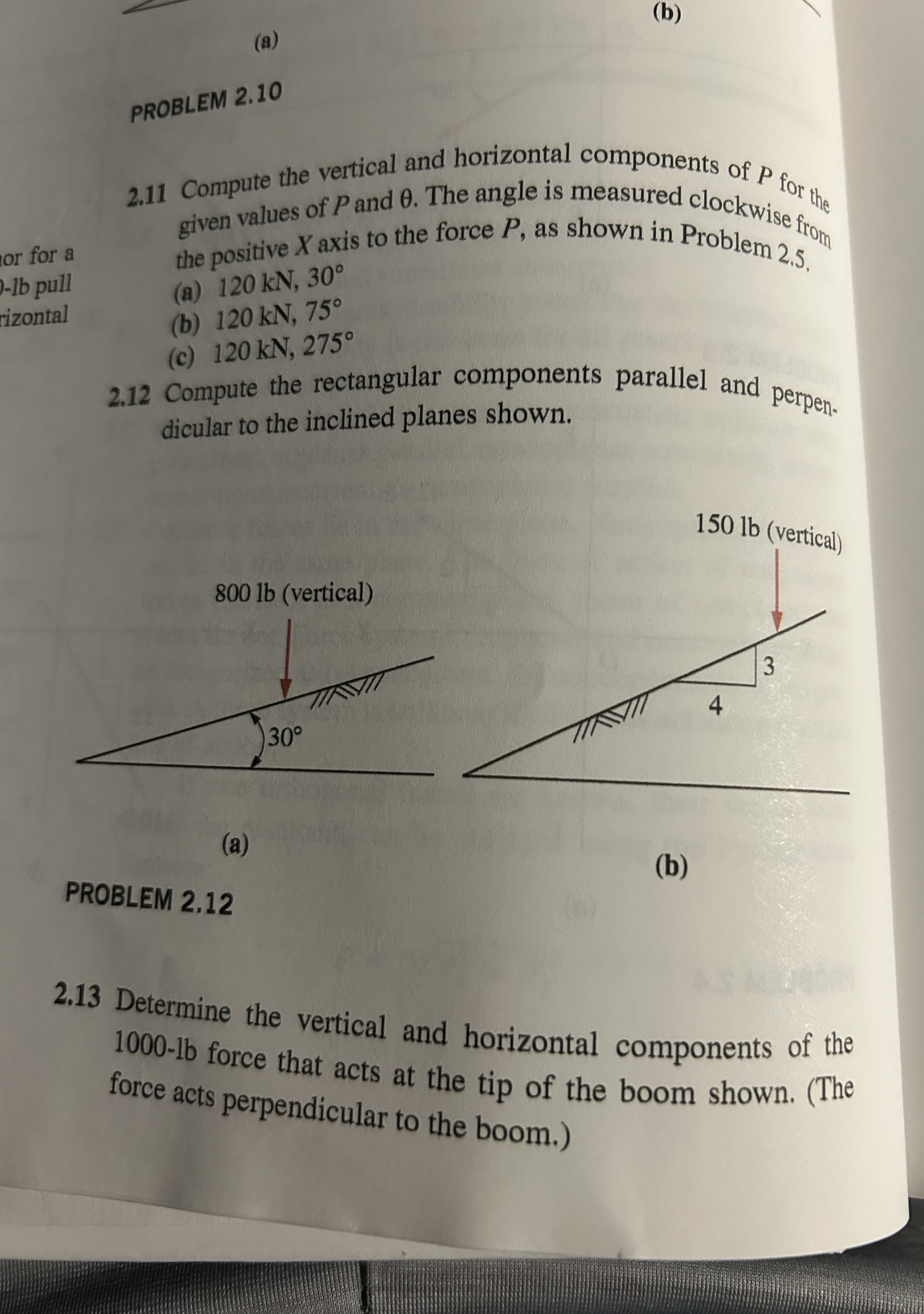( a ) ( b ) PROBLEM 2 . 1 0 2 . 1 1 Compute the