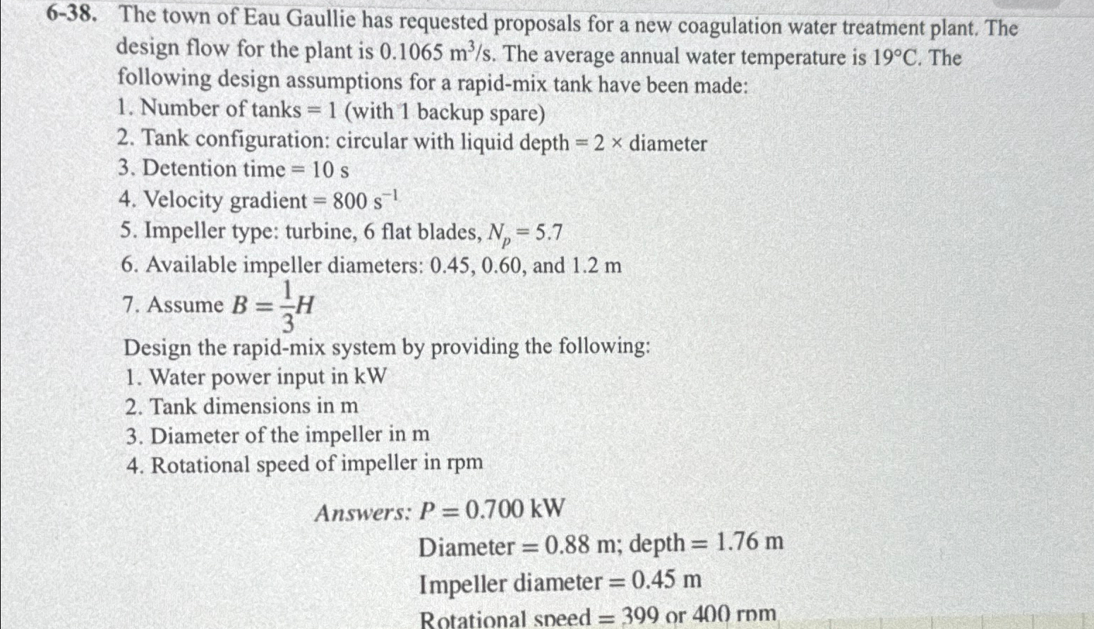 6 - 3 8 . The town of Eau Gaullie has requested