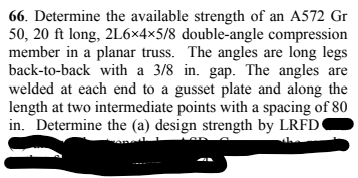 Determine the available strength of an A 5 7 2 G