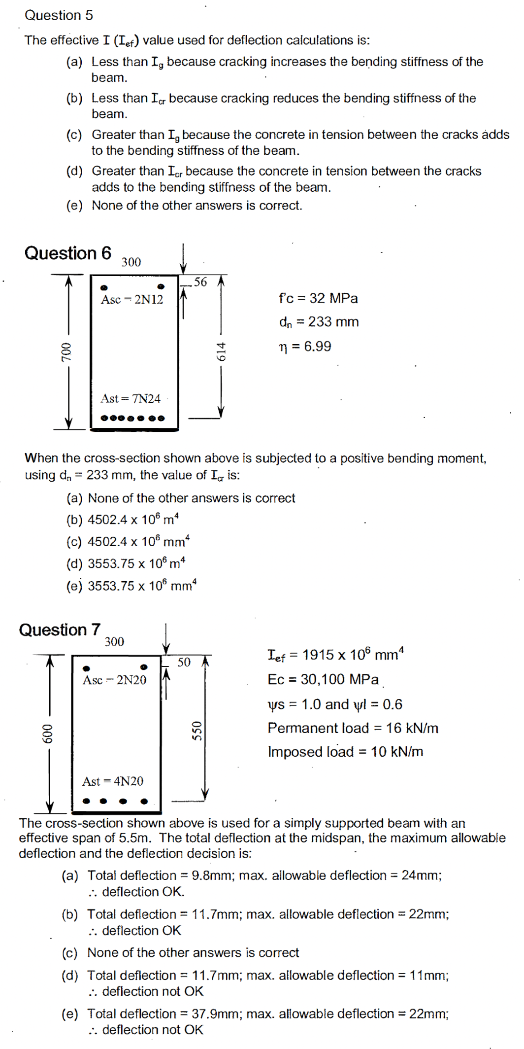 The effective I ( I e f ) value used for