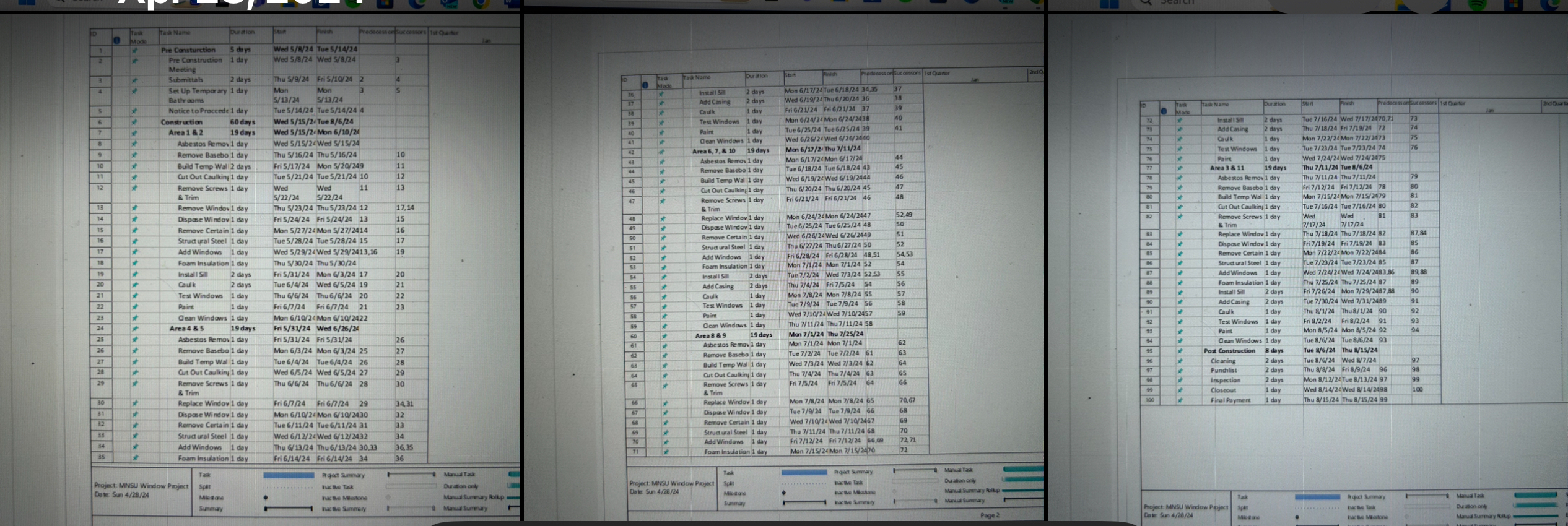 Can you turn my Microsoft Project schedule into a