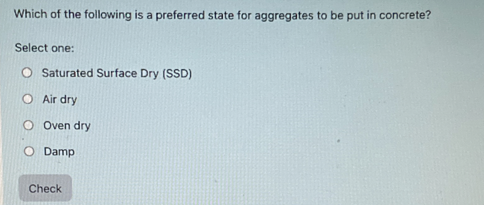 Which of the following is a preferred state for