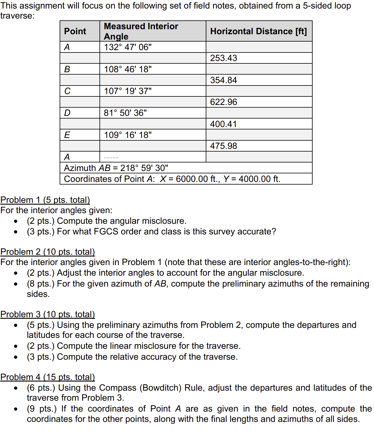 This assignment will focus on the following set