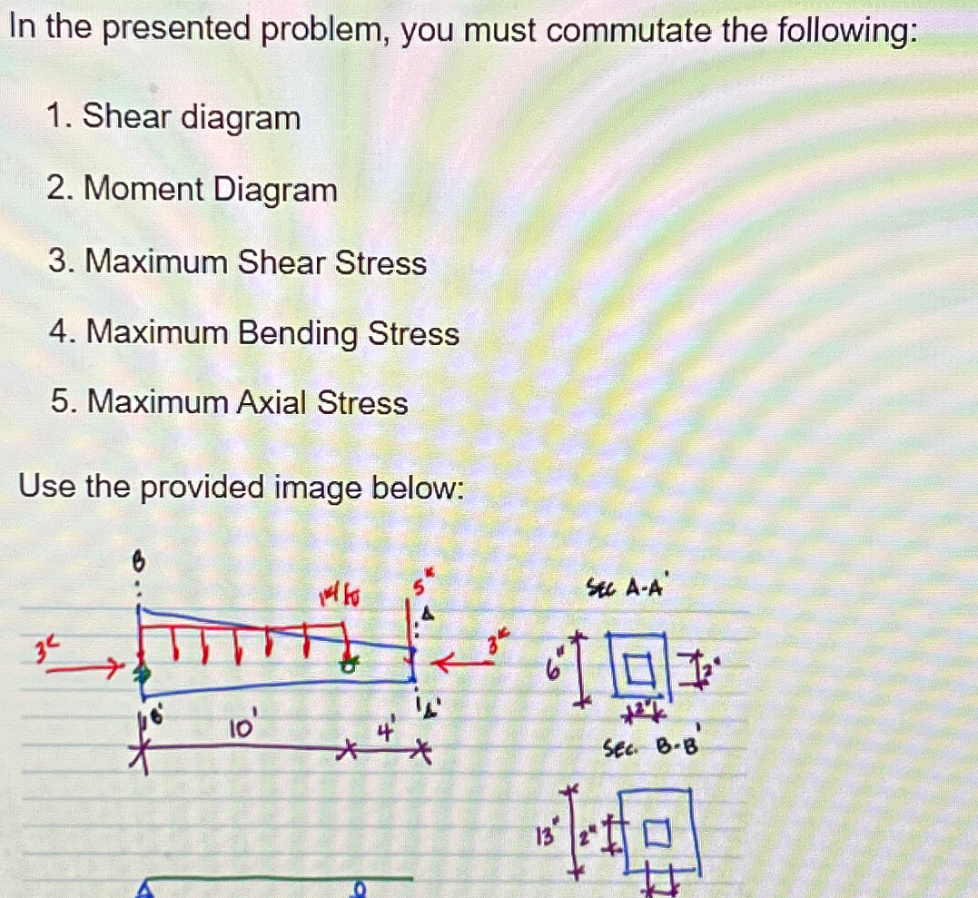 In the presented problem, you must commutate the