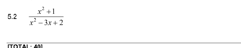 Resolve the following fraction into partial