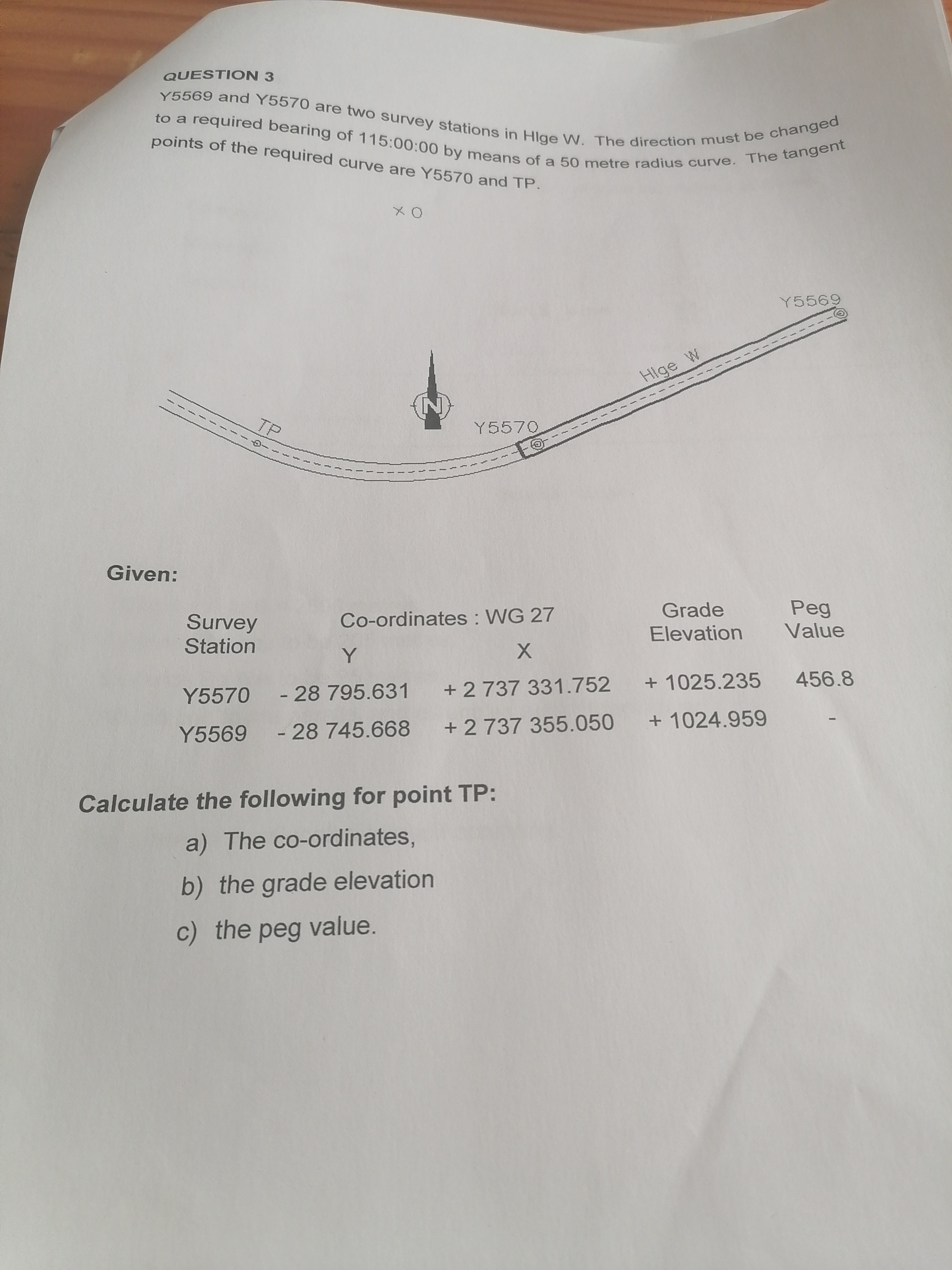 QUESTION 3 Y 5 5 6 9 and Y 5 5 7 0 are two survey
