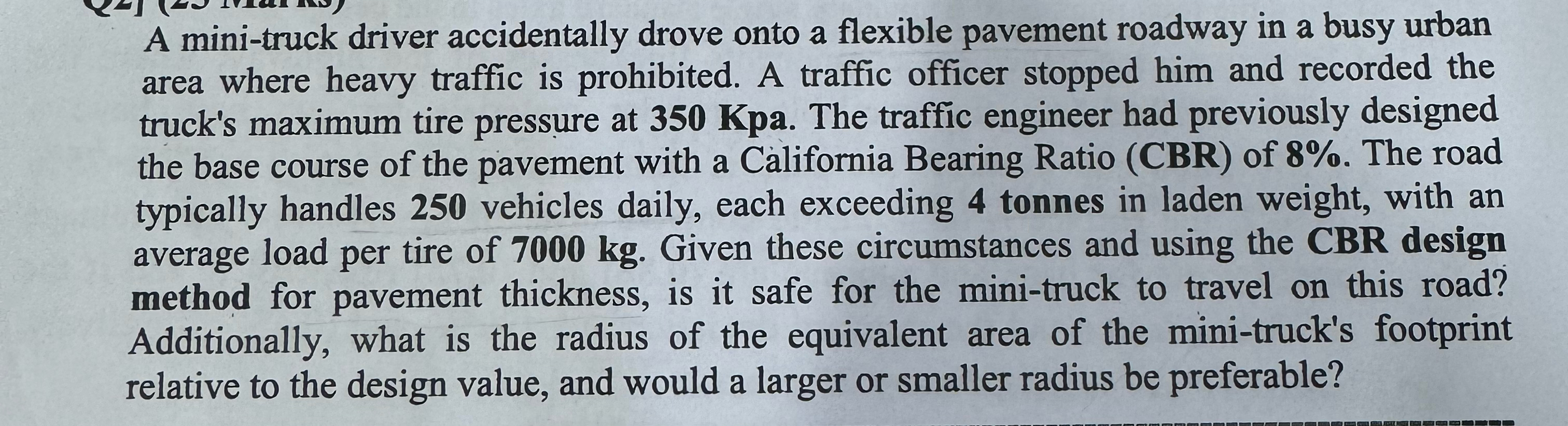 A mini - truck driver accidentally drove onto a