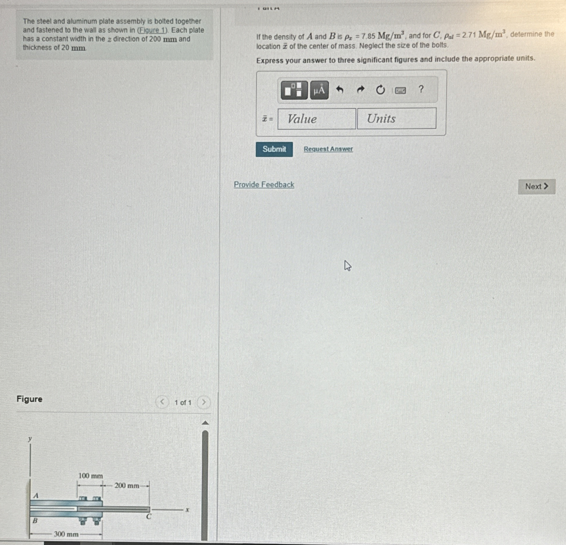 The steel and aluminum plate assembly is bolted