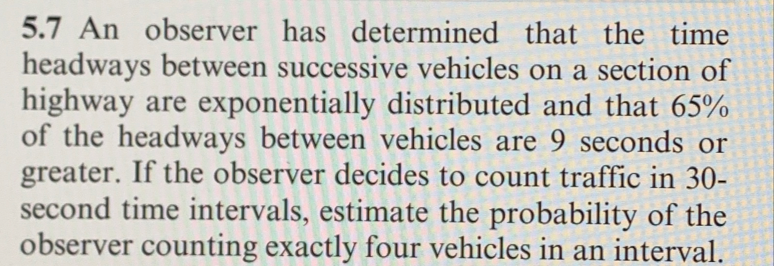 5 . 7 An observer has determined that the time