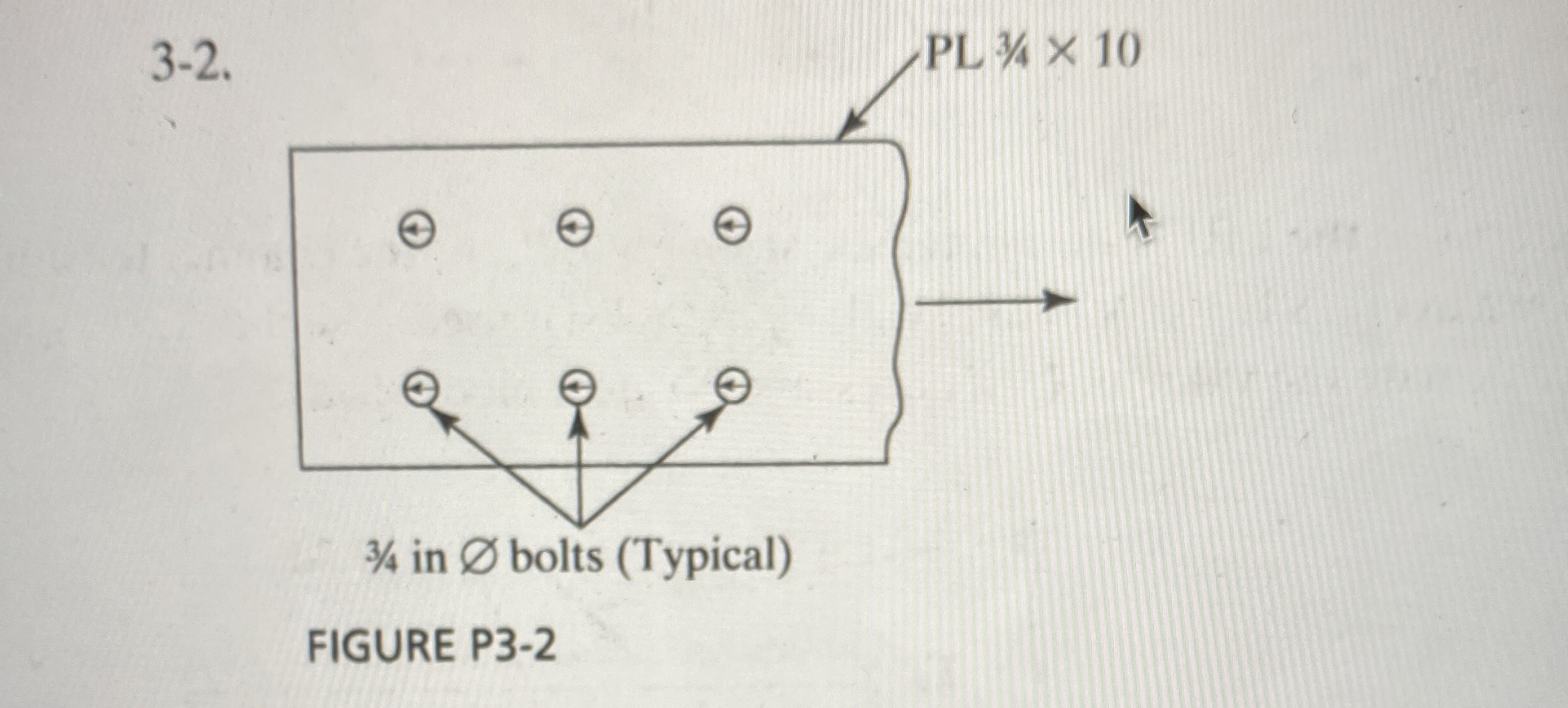 3 - 2 . FIGURE P 3 - 2 compute net area of the