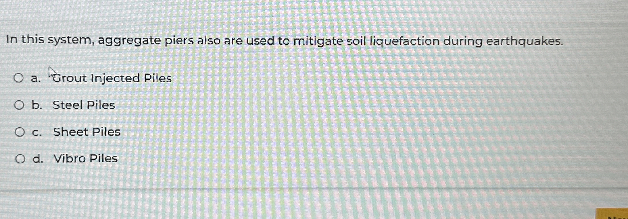 In this system, aggregate piers also are used to