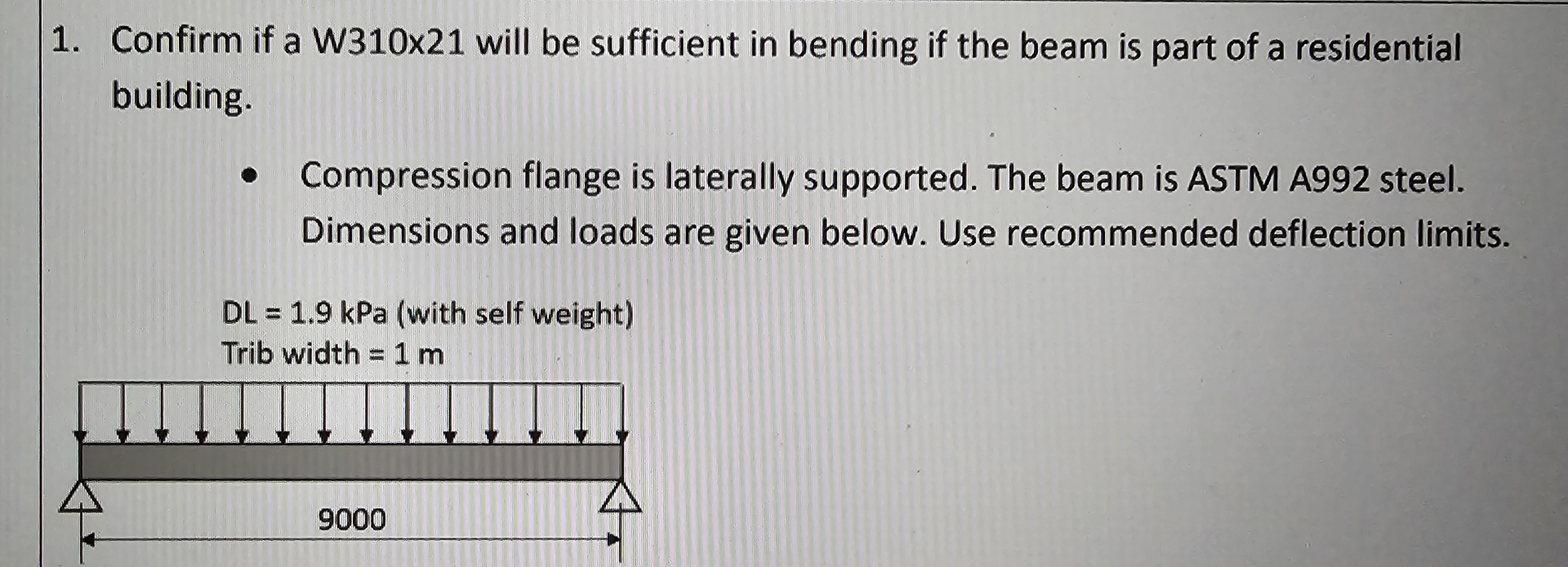 Confirm if a W 3 1 0 x 2 1 will be sufficient in