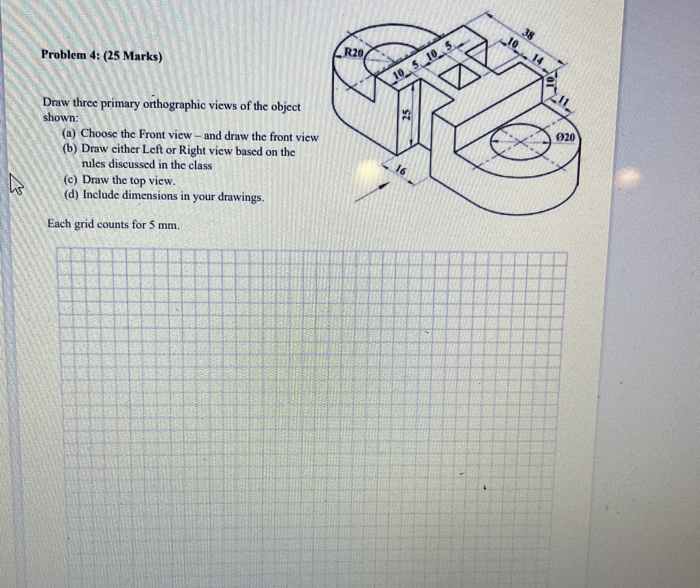 Problem 4 : ( 2 5 Marks ) Draw three primary