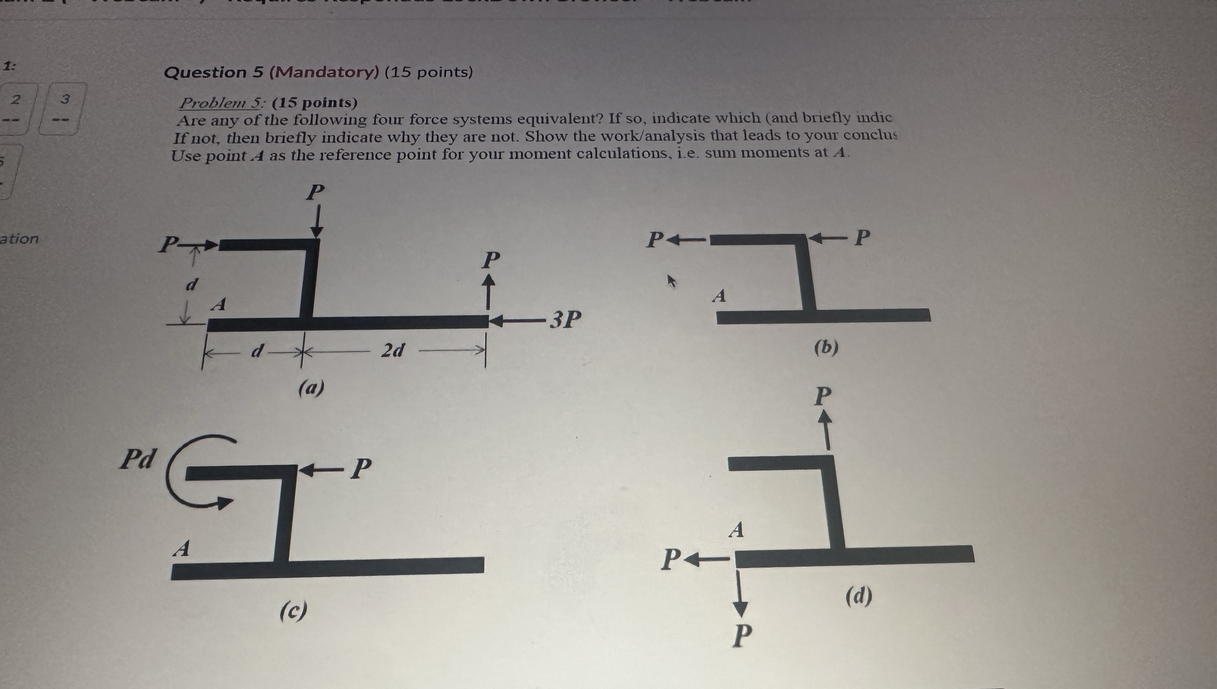1 : 2 3 - - 5 Question 5 ( Mandatory ) ( 1 5