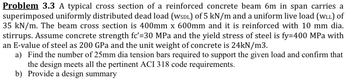 Problem 3 . 3 A typical cross section of a
