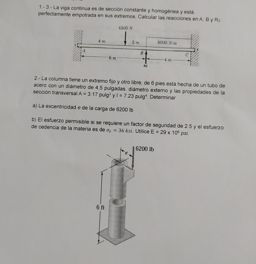 1 . - 3 . - La viga continua es de secci n