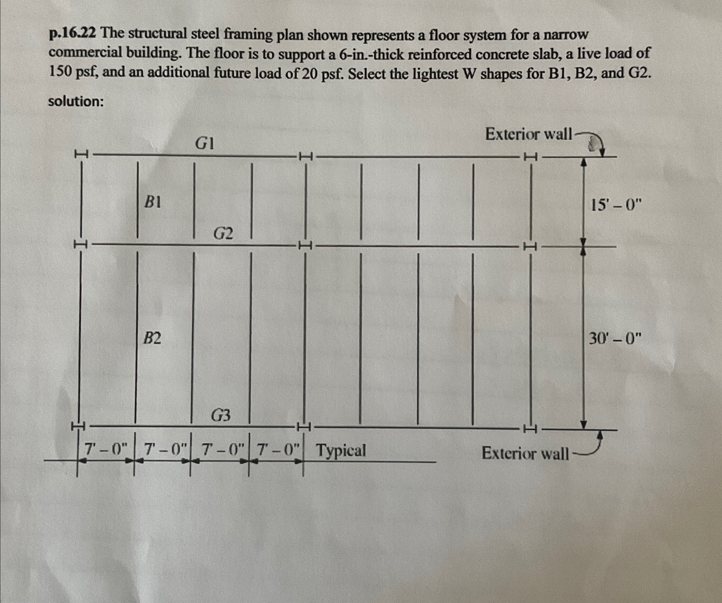 p . 1 6 . 2 2 The structural steel framing plan