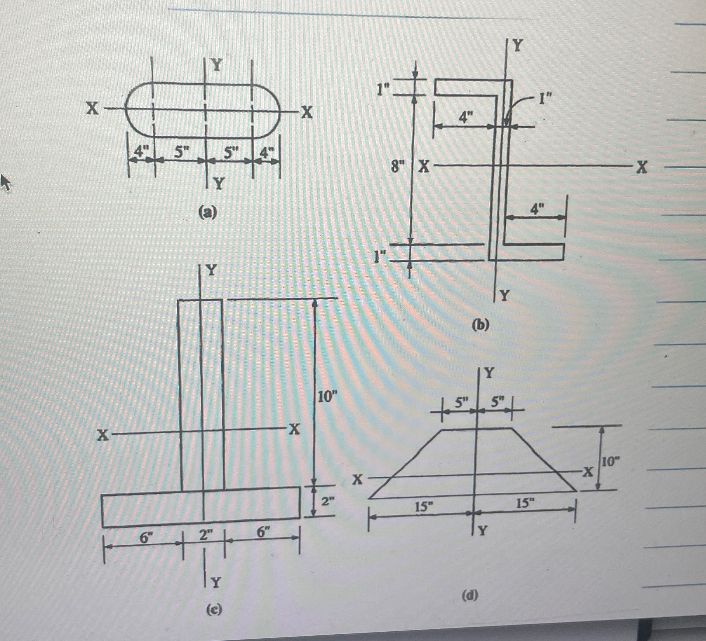 ( c ) Find moment of inerita for C