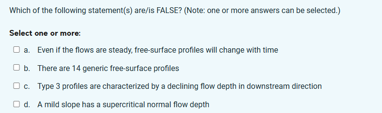 Which of the following statement ( s ) are / is
