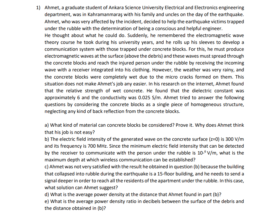 Ahmet, a graduate student of Ankara Science