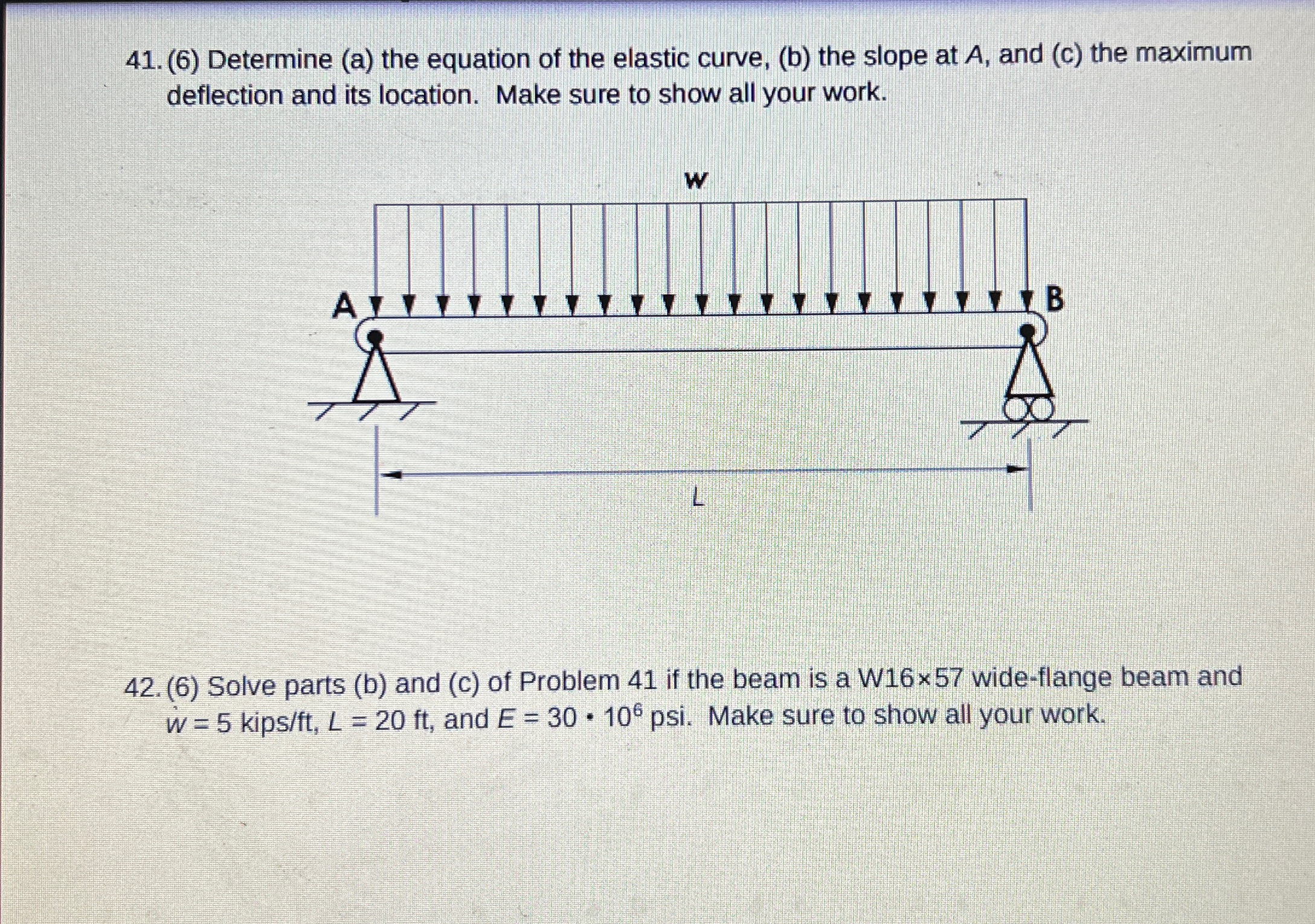 ( 6 ) Determine ( a ) the equation of the elastic
