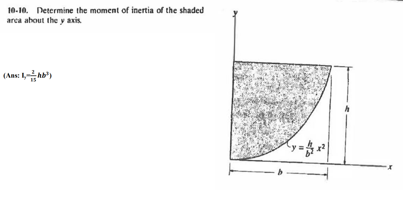 1 0 - 1 0 . Determine the moment of inertia of