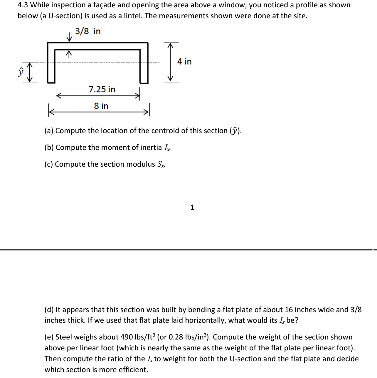 4 . 3 While inspection a fa ade and opening the
