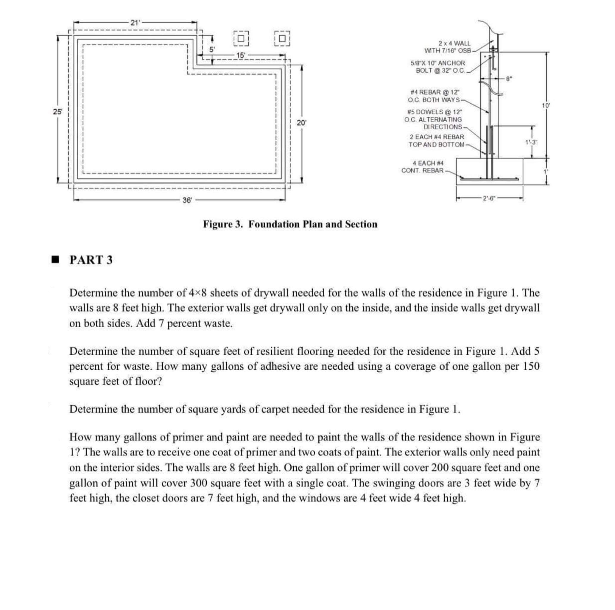 Figure 3 . Foundation Plan and Section PART 3