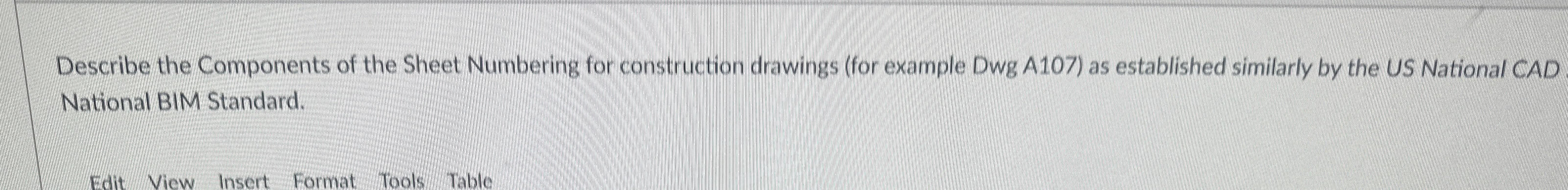Describe the Components of the Sheet Numbering