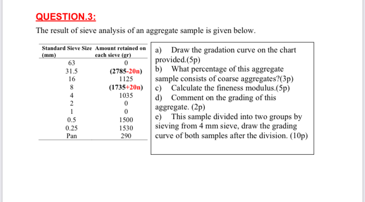 QUESTION . 3 : Please take n = 1 The result of