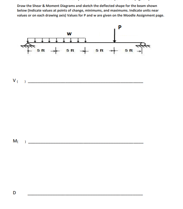 Use these values with the worksheet below:Draw