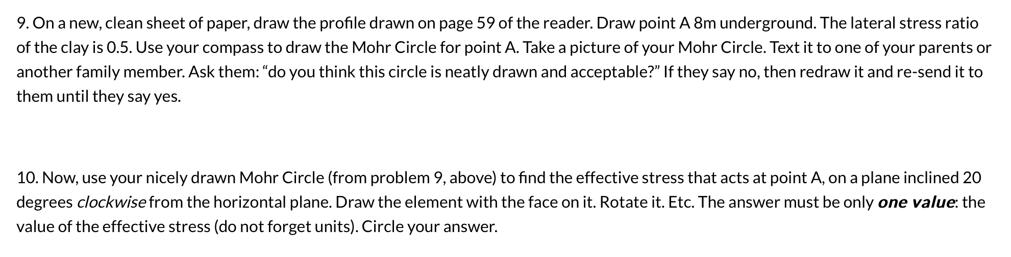 On a new, clean sheet of paper, draw the profile