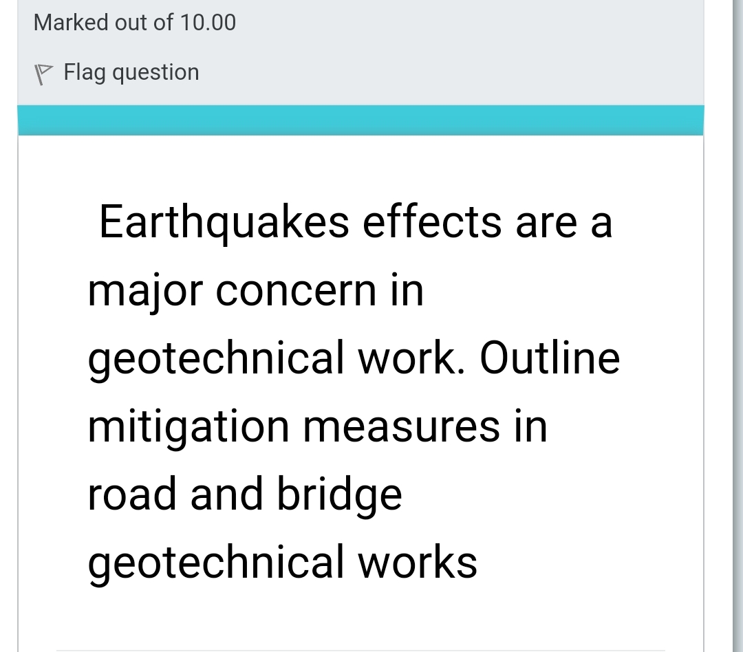 Marked out of 1 0 . 0 0 v v Flag question