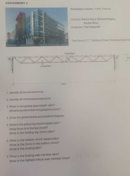 ASSIGNMEMT 4 Pompidou Center, Paris, France
