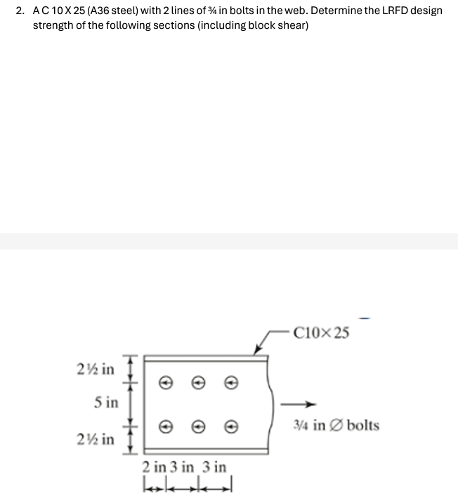 A C 1 0 2 5 ( A 3 6 steel ) with 2 lines of 3 4