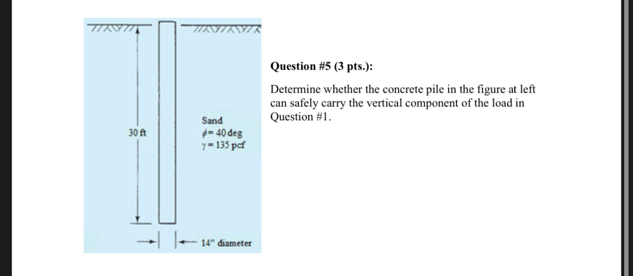 Question # 5 ( 3 pts . ) : Determine whether the