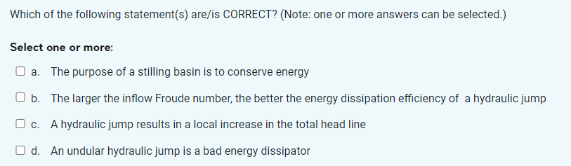 Which of the following statement ( s ) are / is