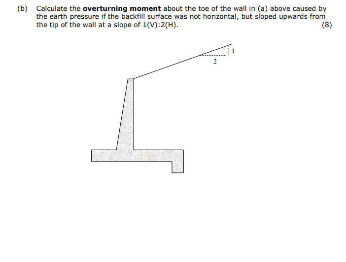 OUESTION 3 ( Earth Retaining Structures ) [ 1 8