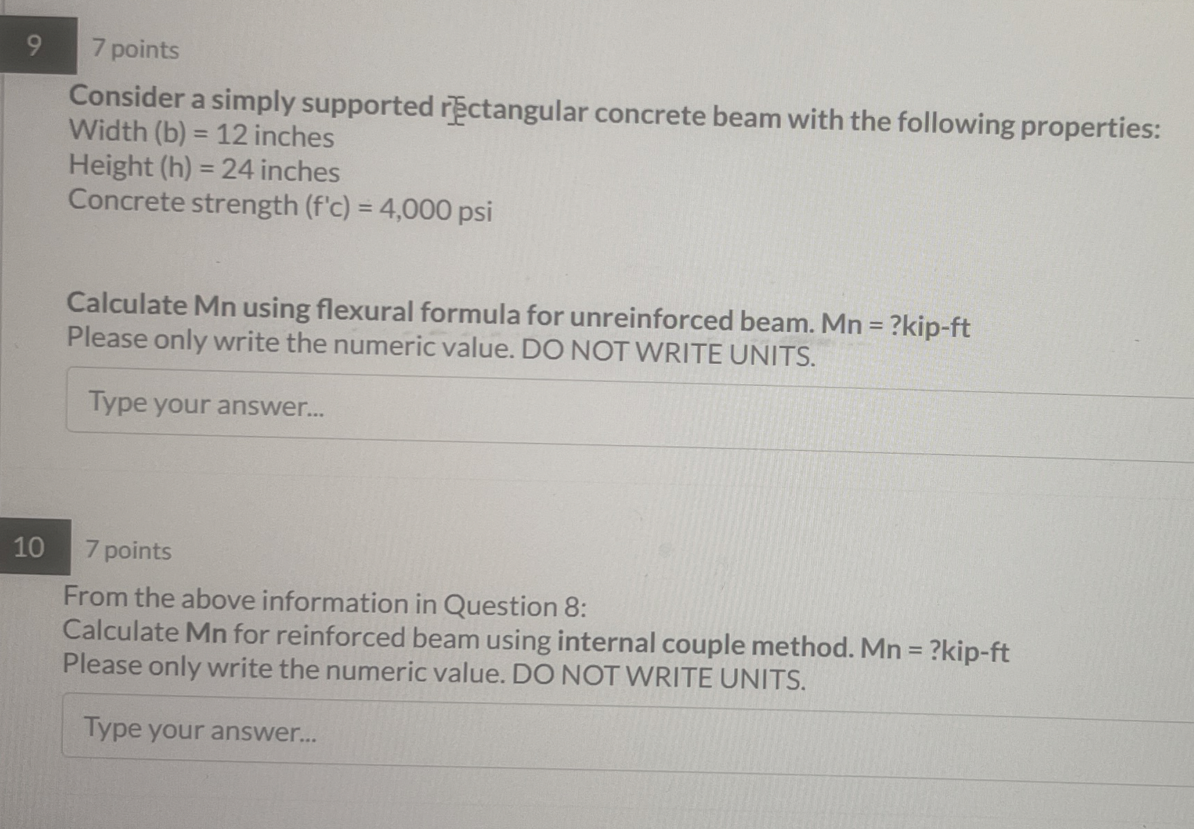 Consider a simply supported resectangular